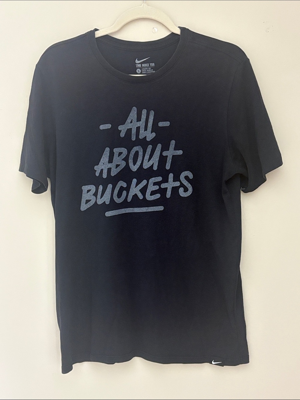 Nike Black Short-Sleeve 'All About Buckets' Graphic Tee